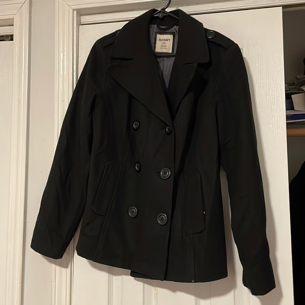 Old Navy black Peacoat